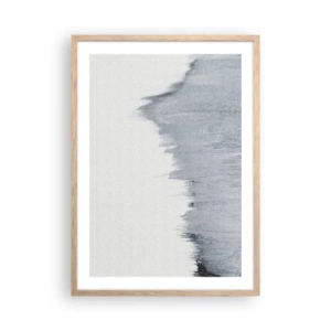 Een poster in een licht eiken lijst - Mysterieuze tekst - 50x70 cm