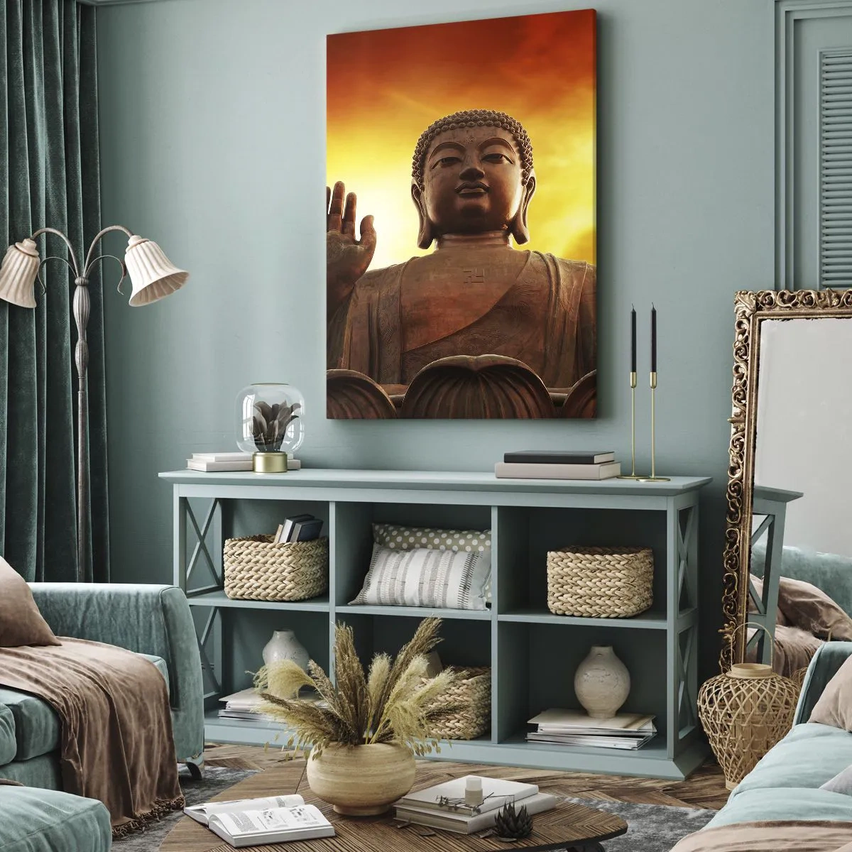 Schilderen op canvas - Vrede van de wereld - 55x100 cm
