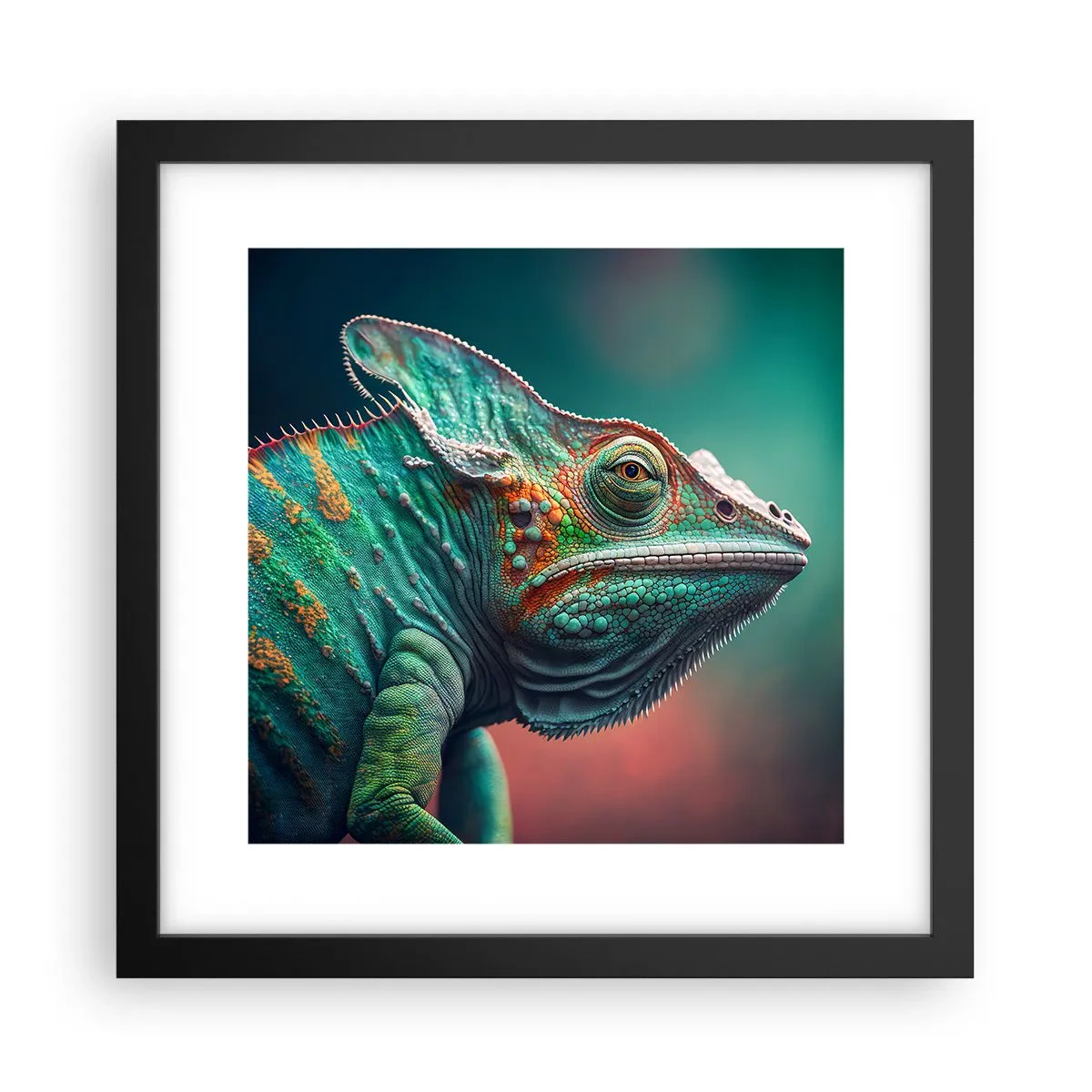 Poster in een zwarte lijst - Jij ziet mij? Niet goed… - 30x30 cm