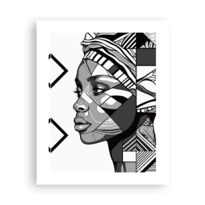Poster - Etnisch portret - 40x50 cm