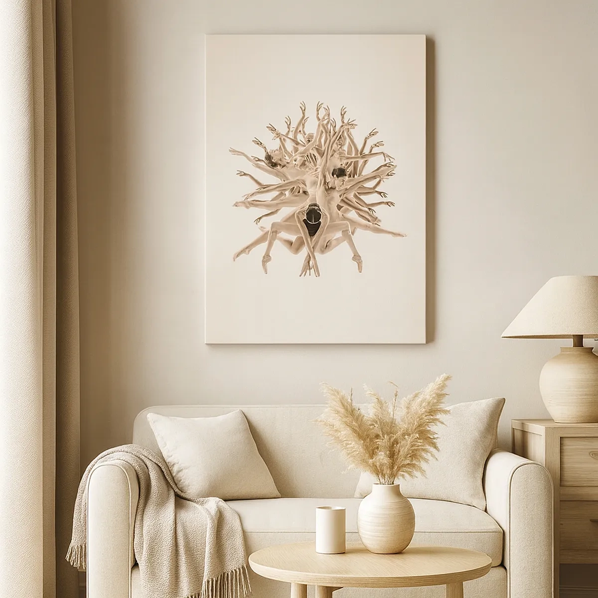 Schilderen op canvas - Bloeiend in dans - 50x70 cm