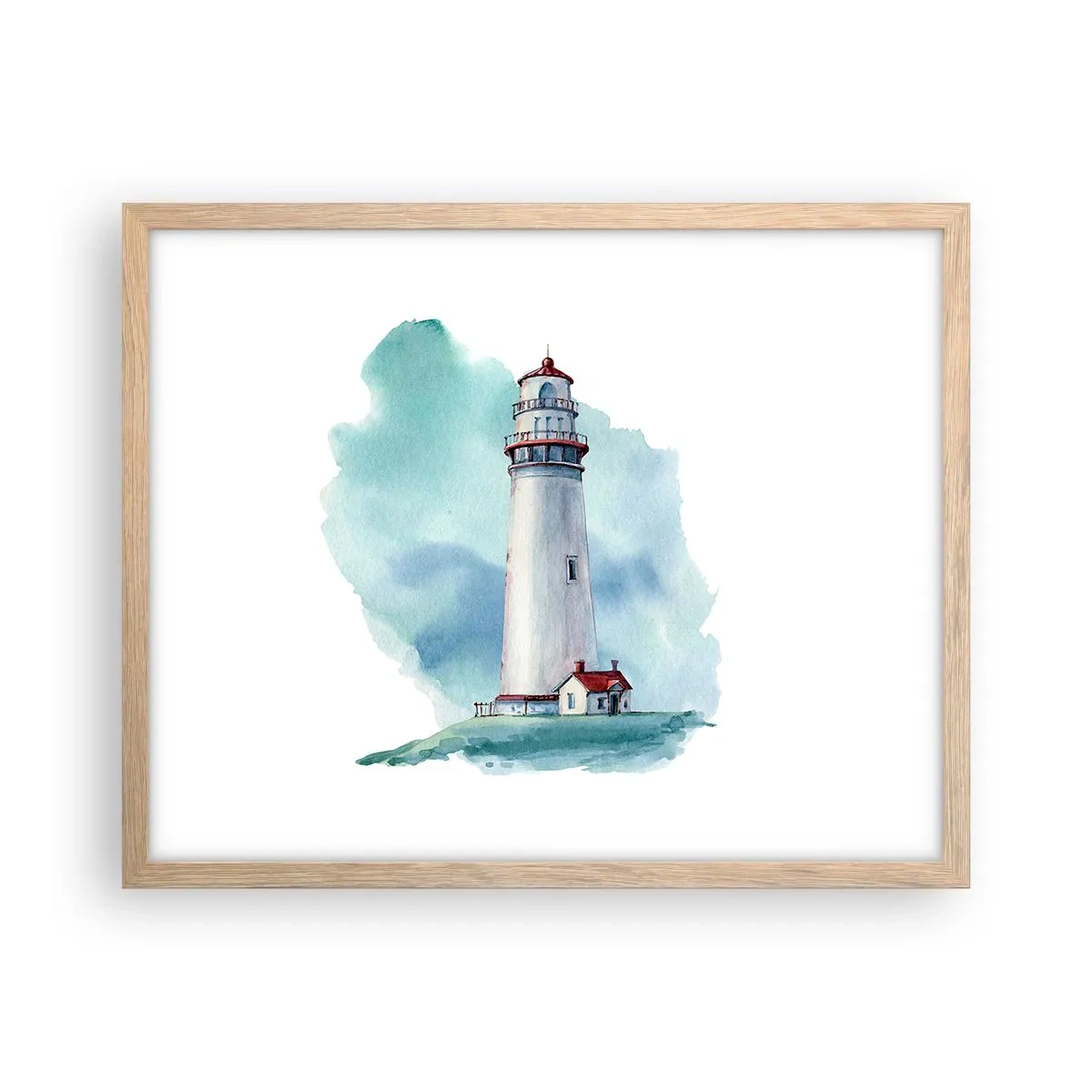Een poster in een licht eiken lijst - Blue's zachtaardige zus - 50x40 cm