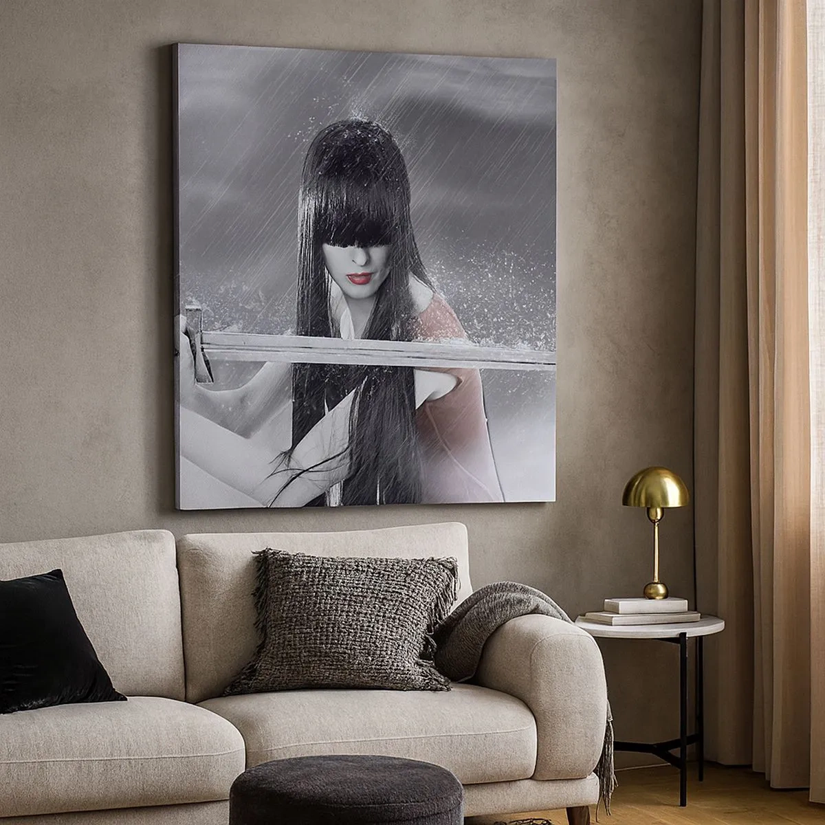 Schilderen op canvas - Mooi en gevaarlijk - 30x30 cm