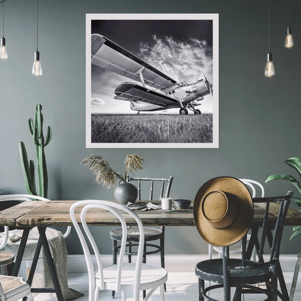 Poster - De gevleugelde zwerver - 30x30 cm