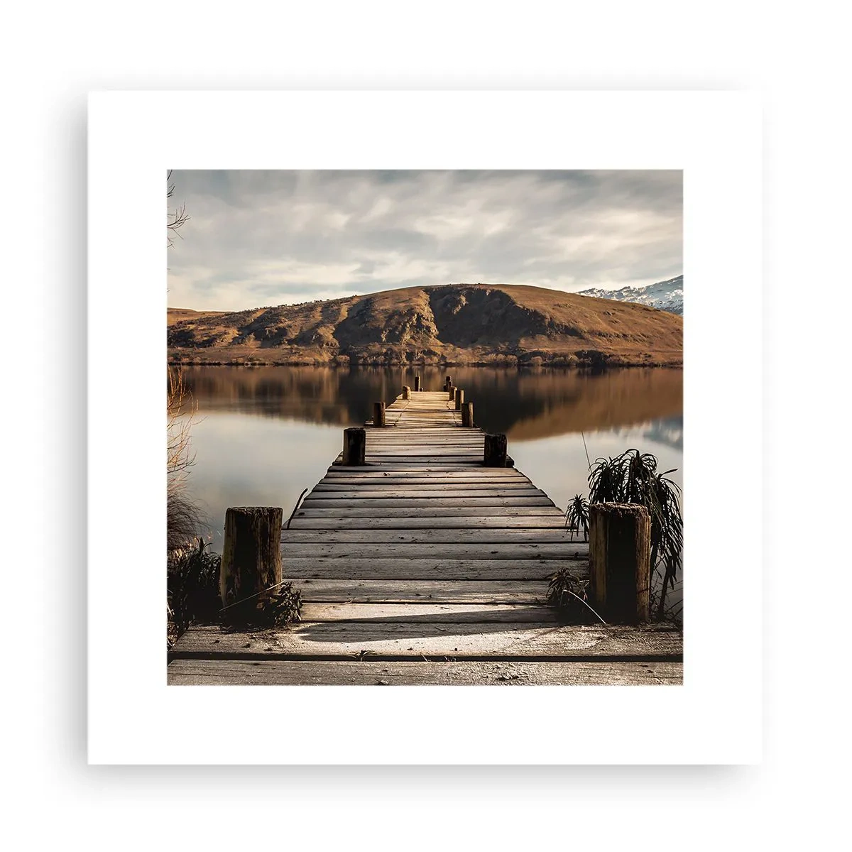 Poster - Landschap in stilte - 30x30 cm
