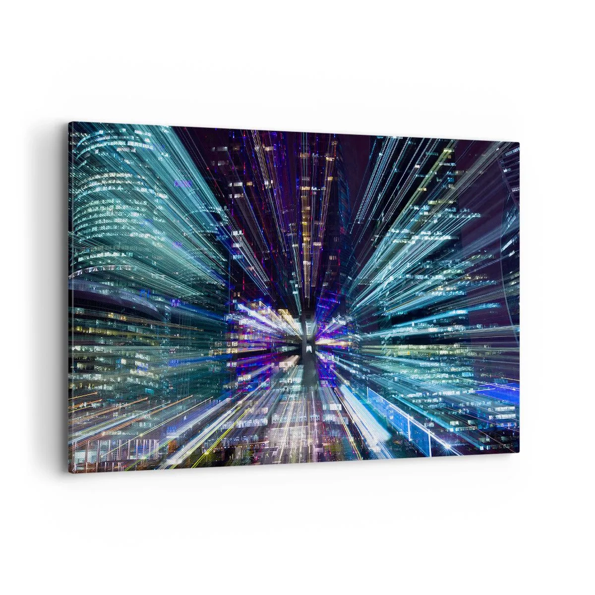 Schilderen op canvas - Overgang naar hyperspace - 100x70 cm