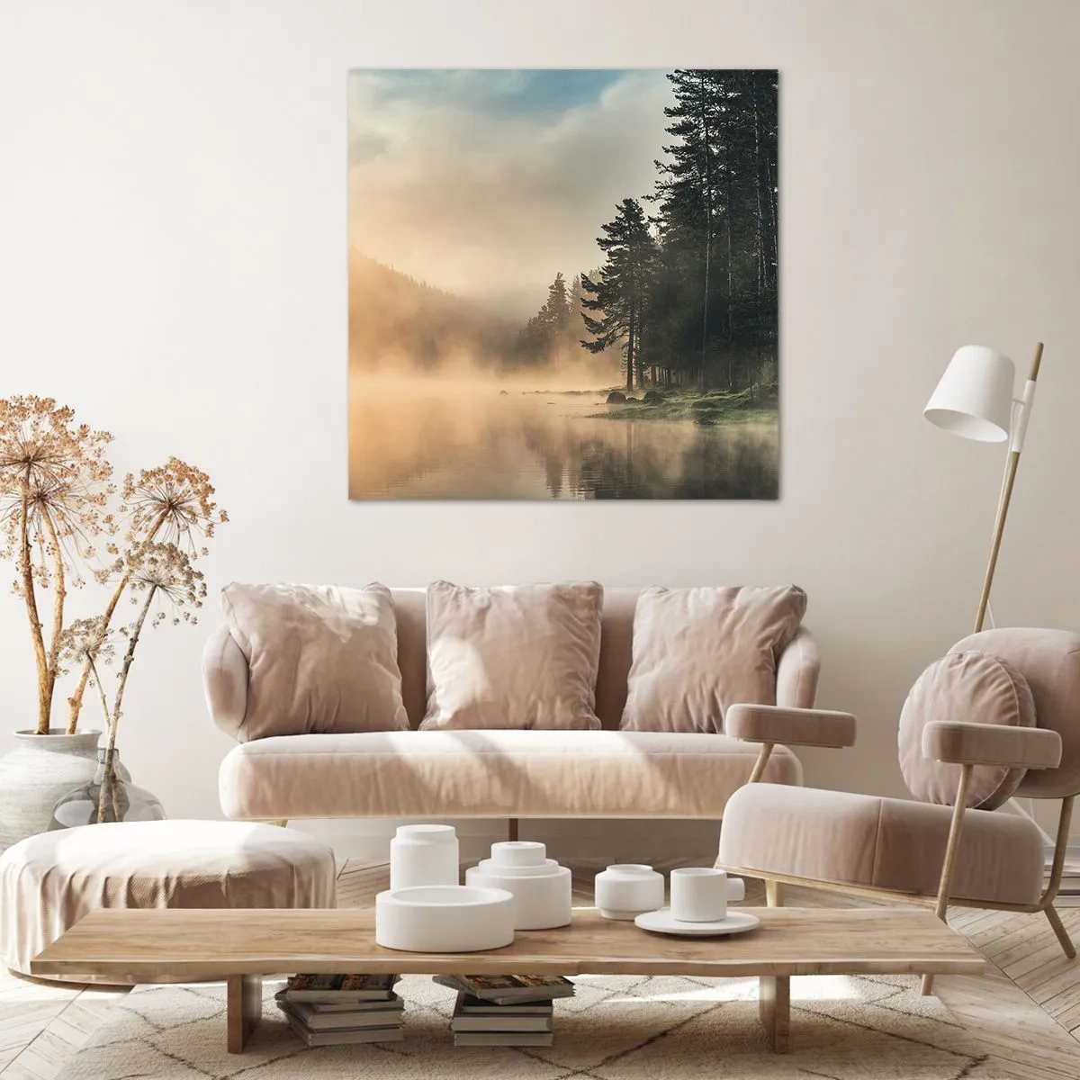 Schilderen op canvas - De geboorte van de dag - 70x70 cm