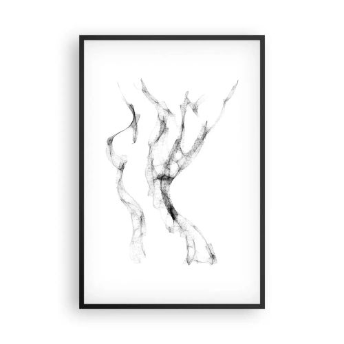 Poster in een zwarte lijst - Mooi en sterk - 61x91 cm