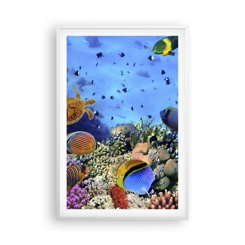 Poster in een witte lijst - En wat weten we over het leven... - 61x91 cm