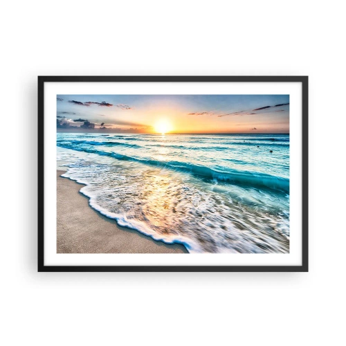 Poster in een zwarte lijst - Een uitzicht dat de moeite waard is - 70x50 cm