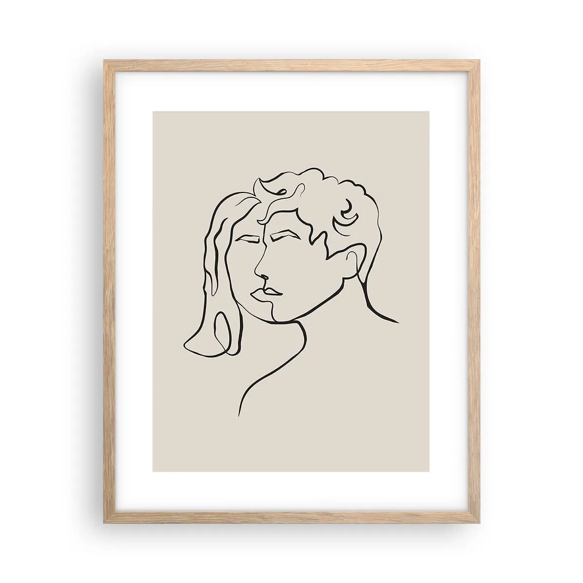 Een poster in een licht eiken lijst - En er ontstond eenheid - 40x50 cm