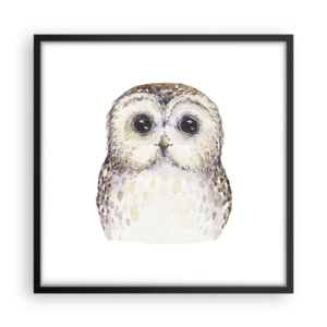 Poster in een zwarte lijst - Kijk in mijn ogen - 50x50 cm