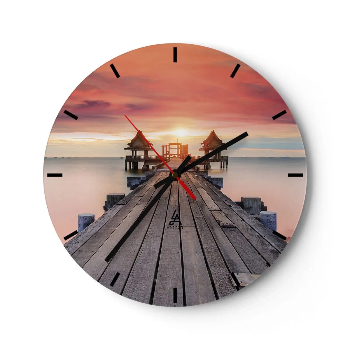 Wandklok - Klok - West in het Oosten - 30x30 cm