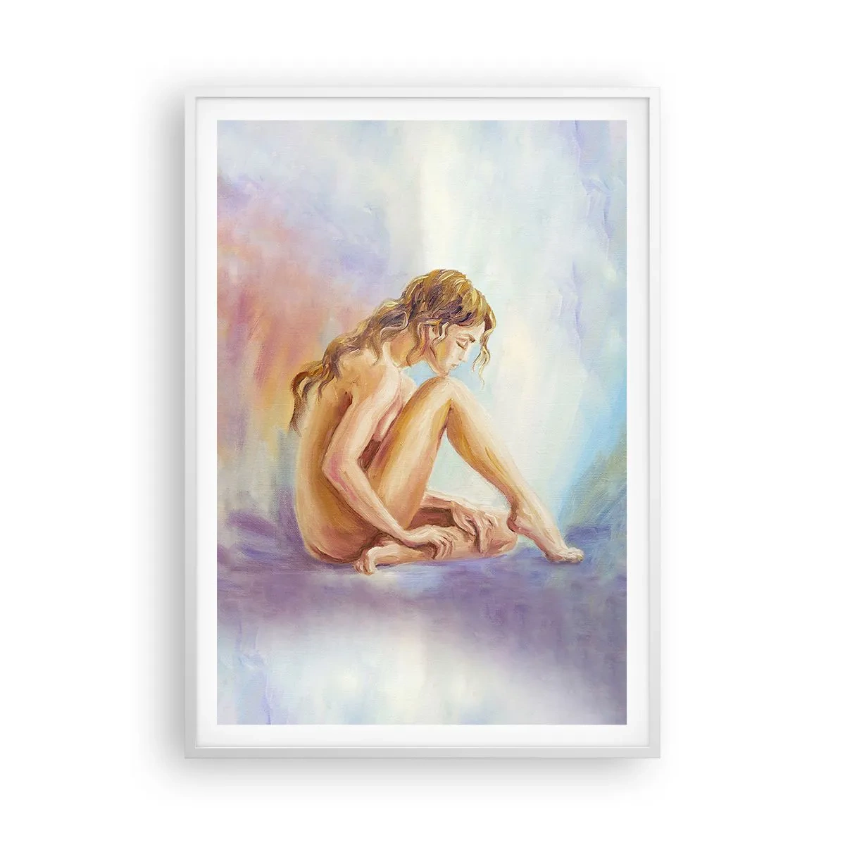 Poster in een witte lijst - De daad van de jeugd - 70x100 cm