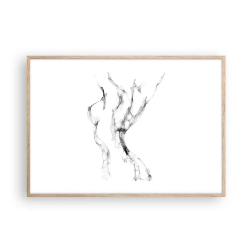 Een poster in een licht eiken lijst - Mooi en sterk - 100x70 cm