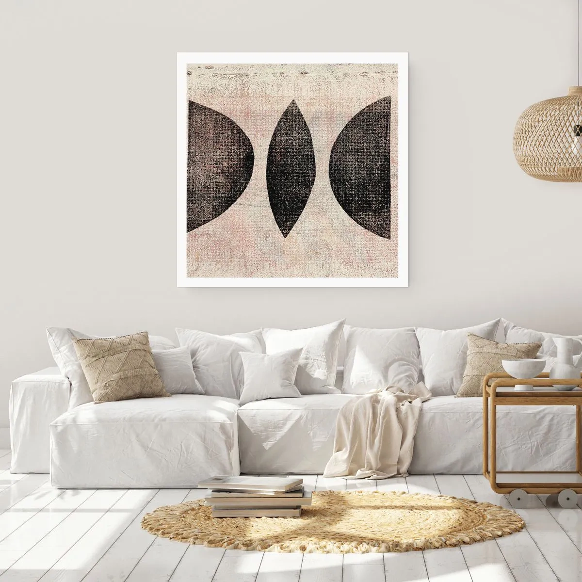 Poster - etnische abstractie - 30x30 cm