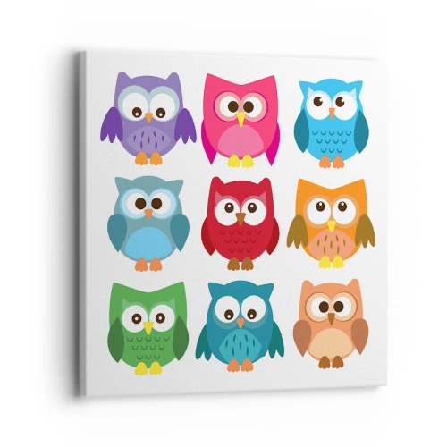 Schilderen op canvas - Anders zjn kan grappig zijn - 30x30 cm