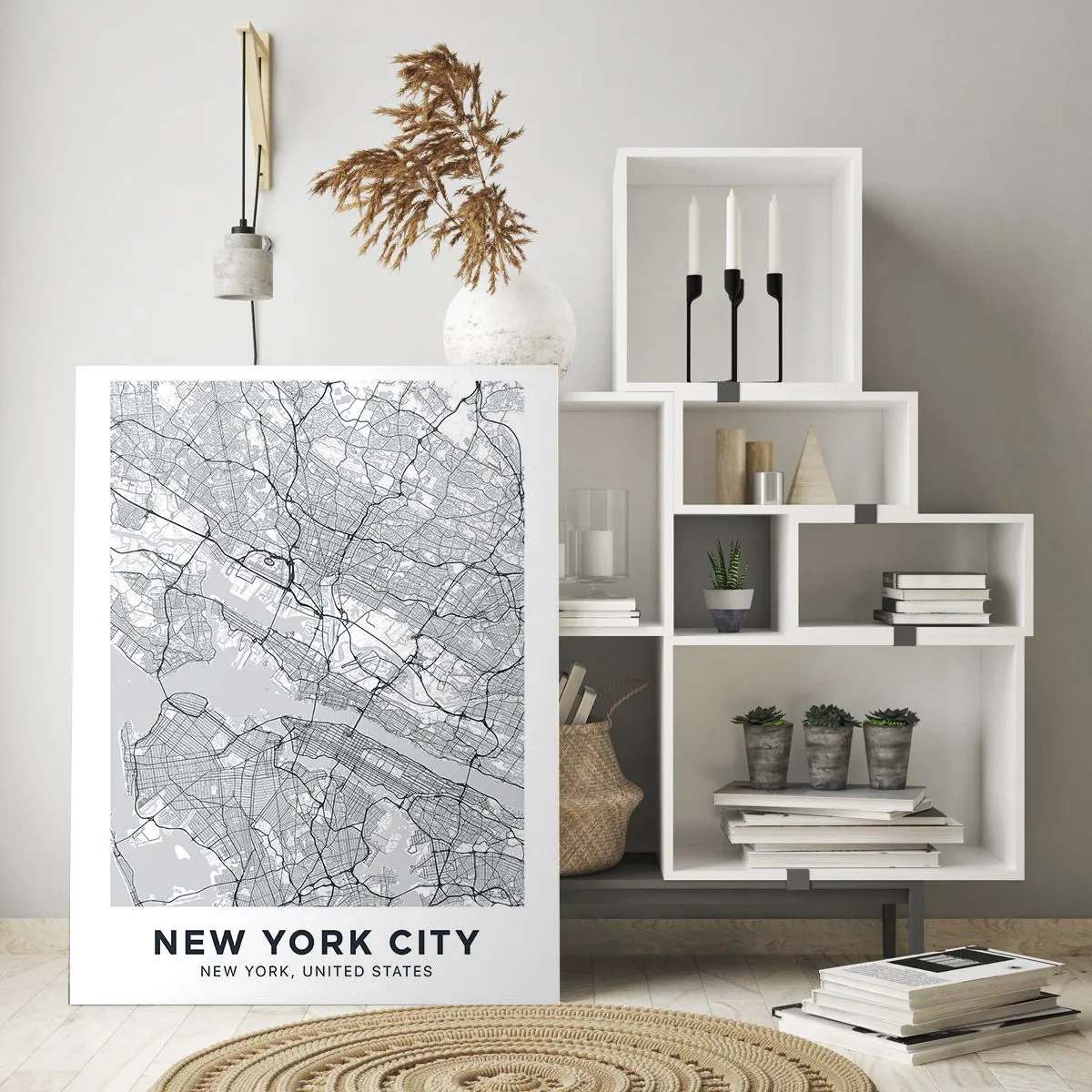 Schilderen op glas - De anatomie van een metropool - 80x120 cm