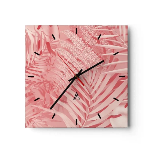 Wandklok - Klok - Roze concept - 30x30 cm