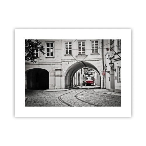 Poster - Door het doolhof van de stad - 40x30 cm