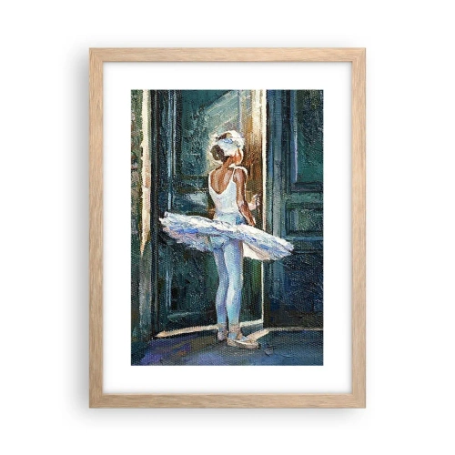 Een poster in een licht eiken lijst - Vóór de show-off - 30x40 cm