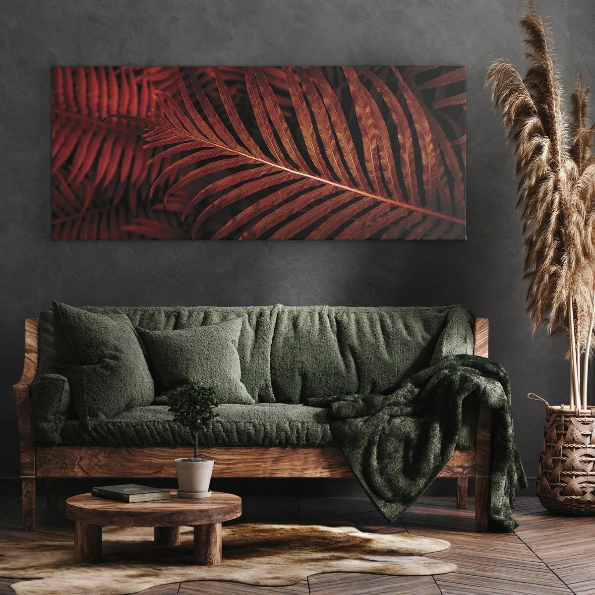 Schilderen op canvas - De hitte van het leven - 100x40 cm