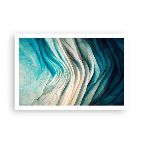 Poster - Blauwe onverzadigbaarheid - 91x61 cm