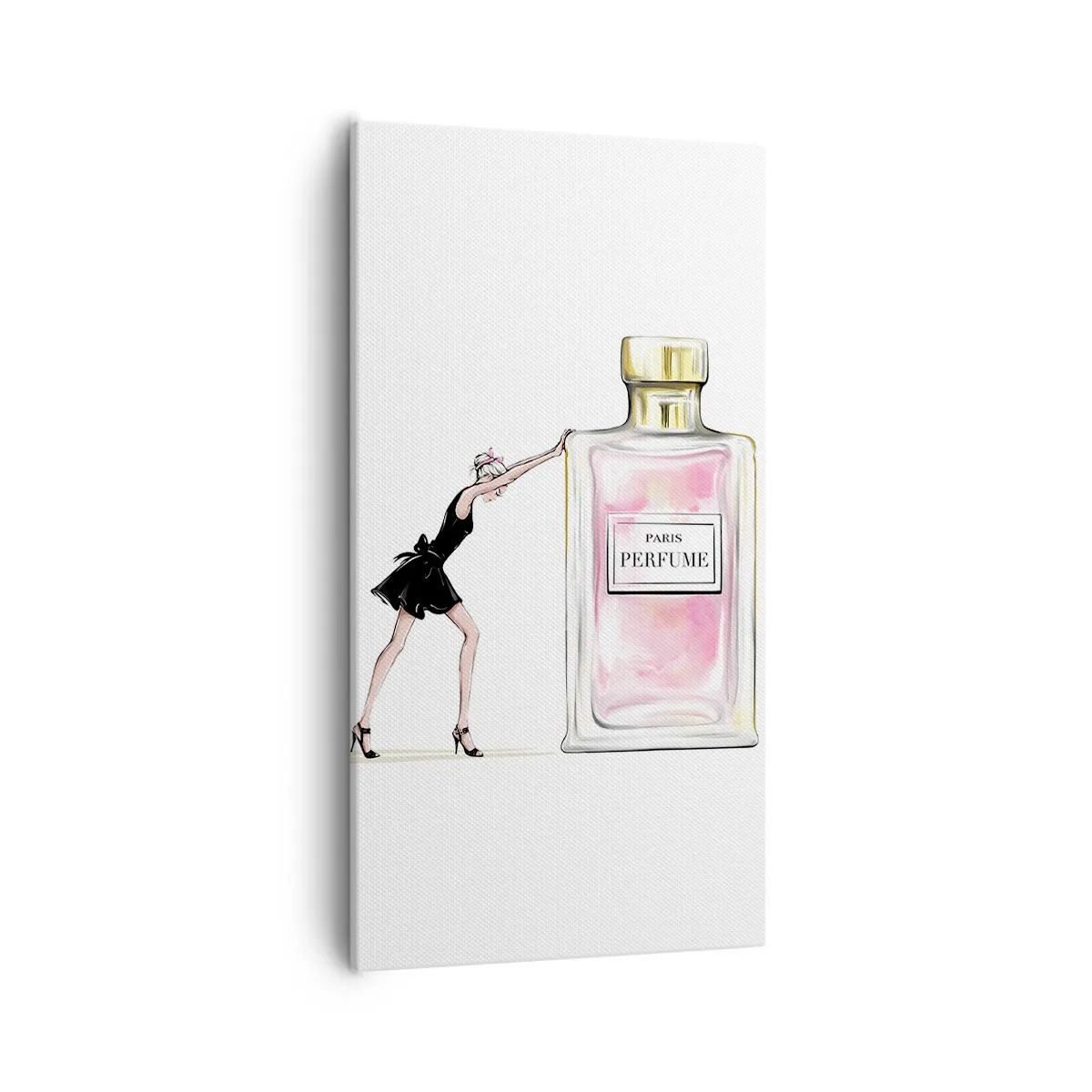 Schilderen op canvas - De essentie van vrouwelijkheid - 55x100 cm