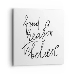 Schilderen op canvas - Het is mogelijk - 40x40 cm