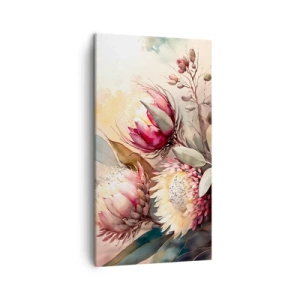 Schilderen op canvas - In profiel en en face - 45x80 cm