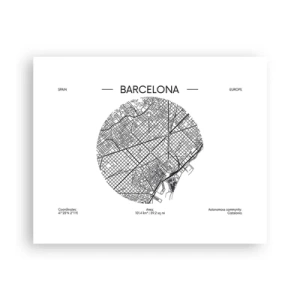 Poster - Anatomie van Barcelona - 50x40 cm