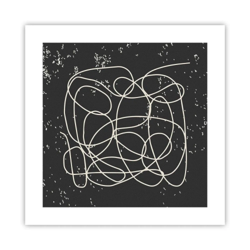 Poster - Dwalende gedachten - 40x40 cm