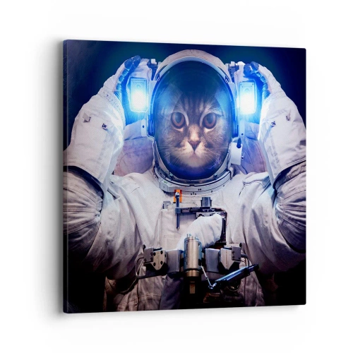 Schilderen op canvas - Houston, je hebt een probleem - 40x40 cm