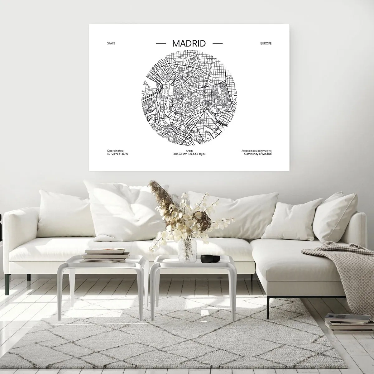 Poster - Anatomie van Madrid - 91x61 cm