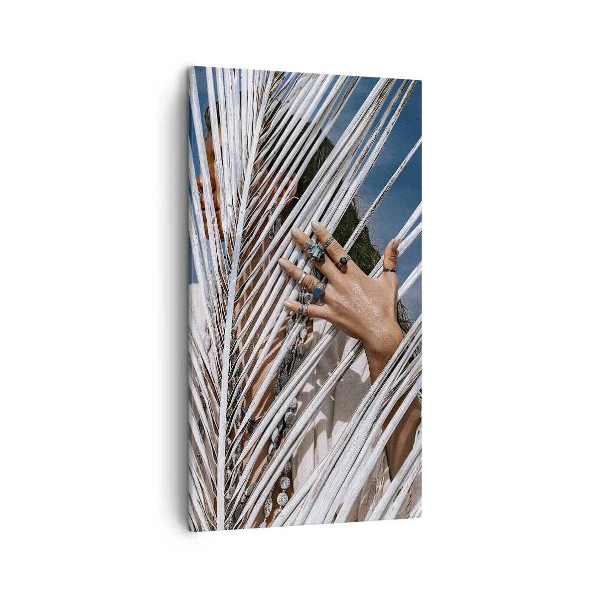 Schilderen op canvas - Het meisje van de sjamaan? - 45x80 cm