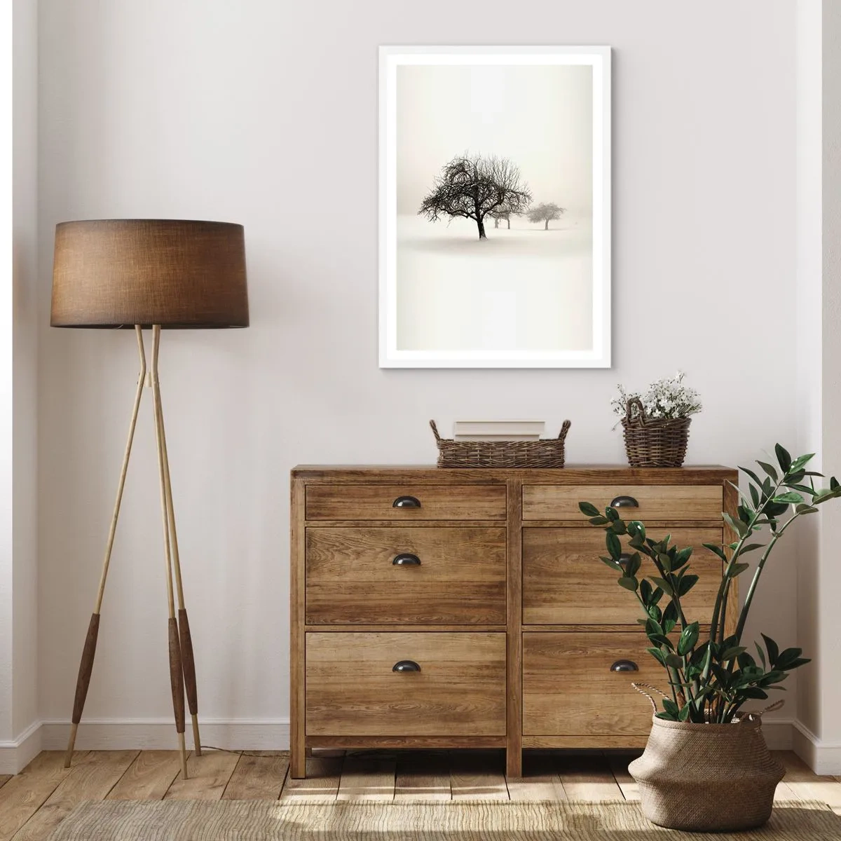 Poster in een witte lijst - Winterslaap - 70x100 cm