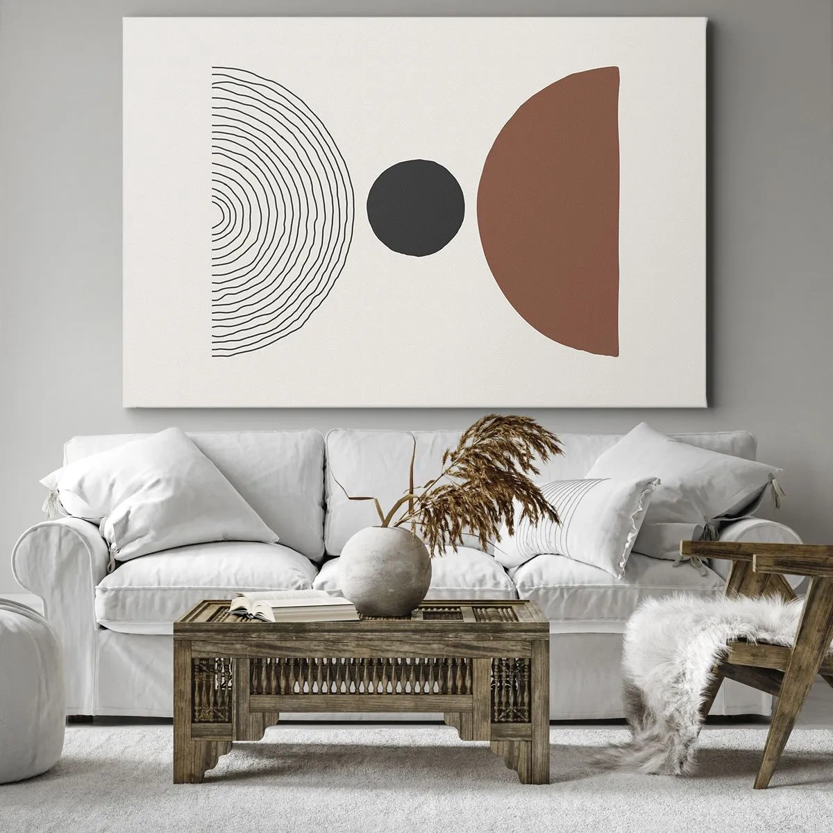 Schilderen op canvas - Het middelpunt van de aandacht - 120x80 cm