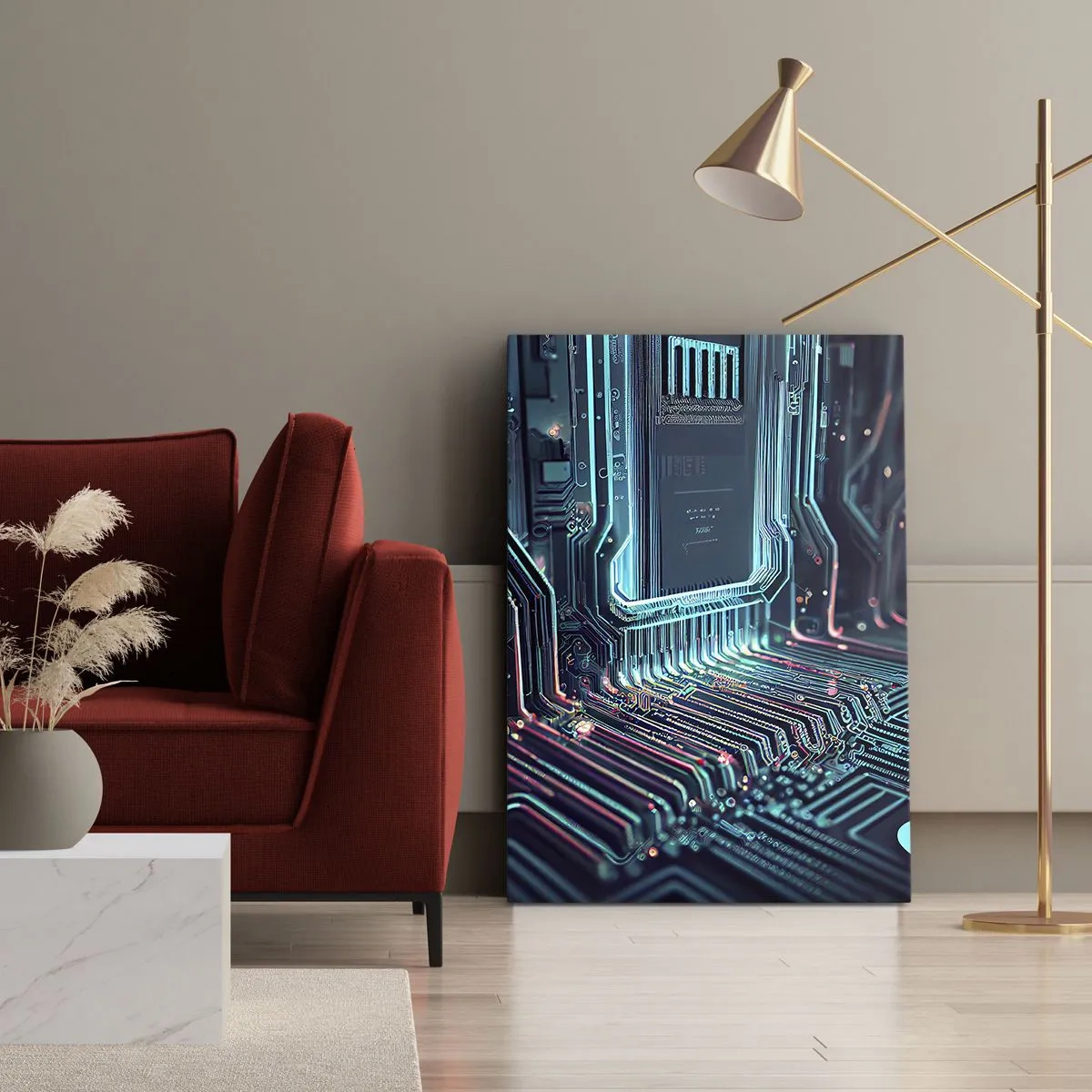 Schilderen op canvas - Ik ben aan het denken… - 50x70 cm