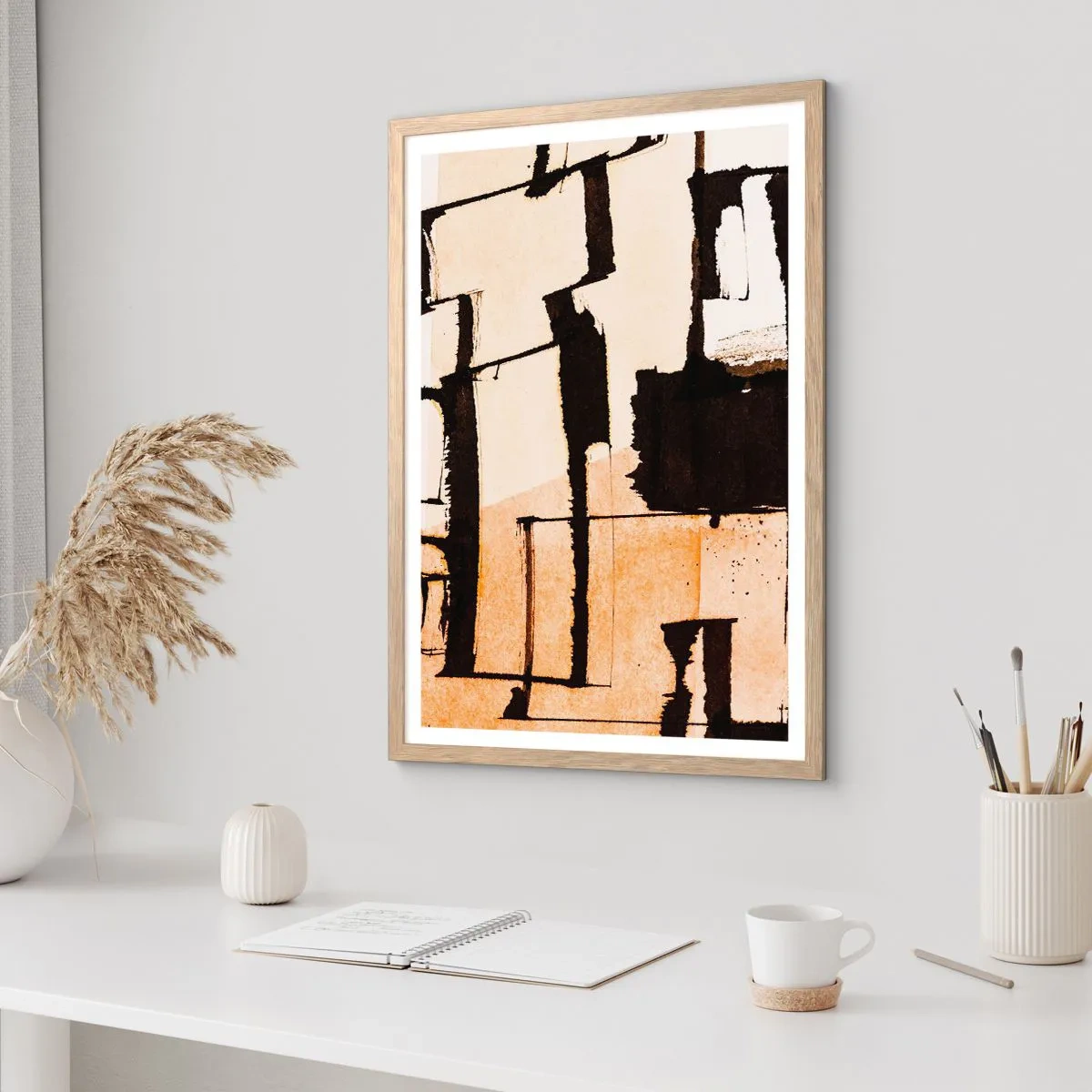 Een poster in een licht eiken lijst - Bestel echter - 70x100 cm