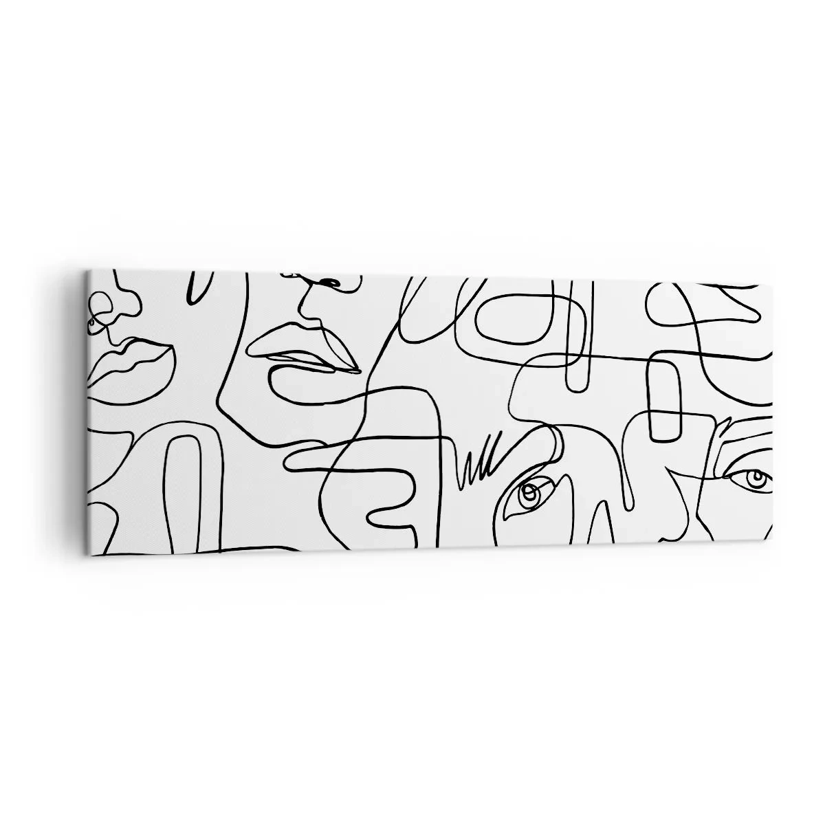 Schilderen op canvas - In verwarde emoties - 140x50 cm