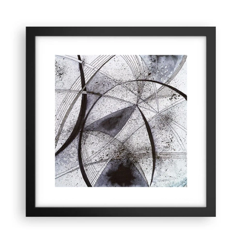 Poster in een zwarte lijst - Futuristische fantasie - 30x30 cm