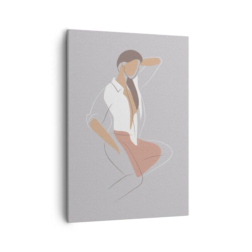 Schilderen op canvas - Omtrek van gracieusheid - 50x70 cm