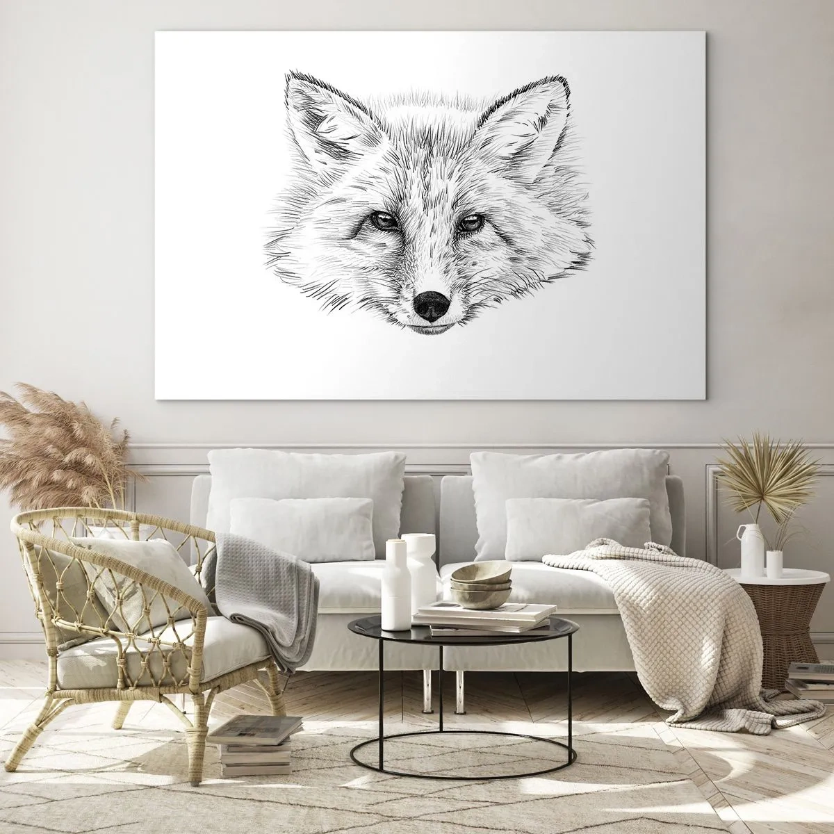 Schilderen op glas - Kunnen deze ogen liegen? - 120x80 cm