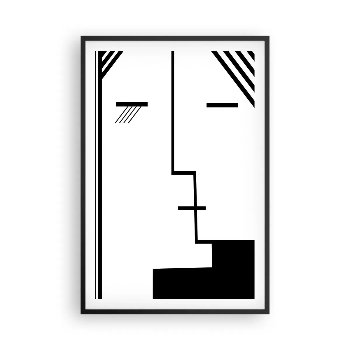 Poster in een zwarte lijst - Alleen maar een kus - 61x91 cm