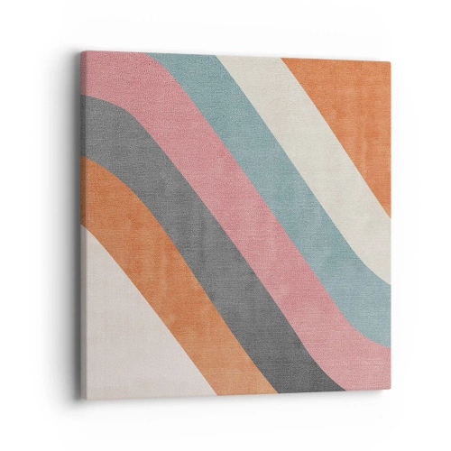 Schilderen op canvas - Diagonale compositie – beweging - 40x40 cm