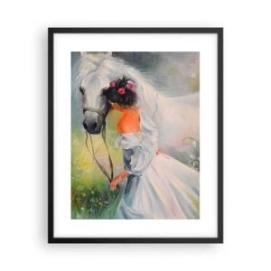 Poster in een zwarte lijst - Als uit een mooie droom - 40x50 cm