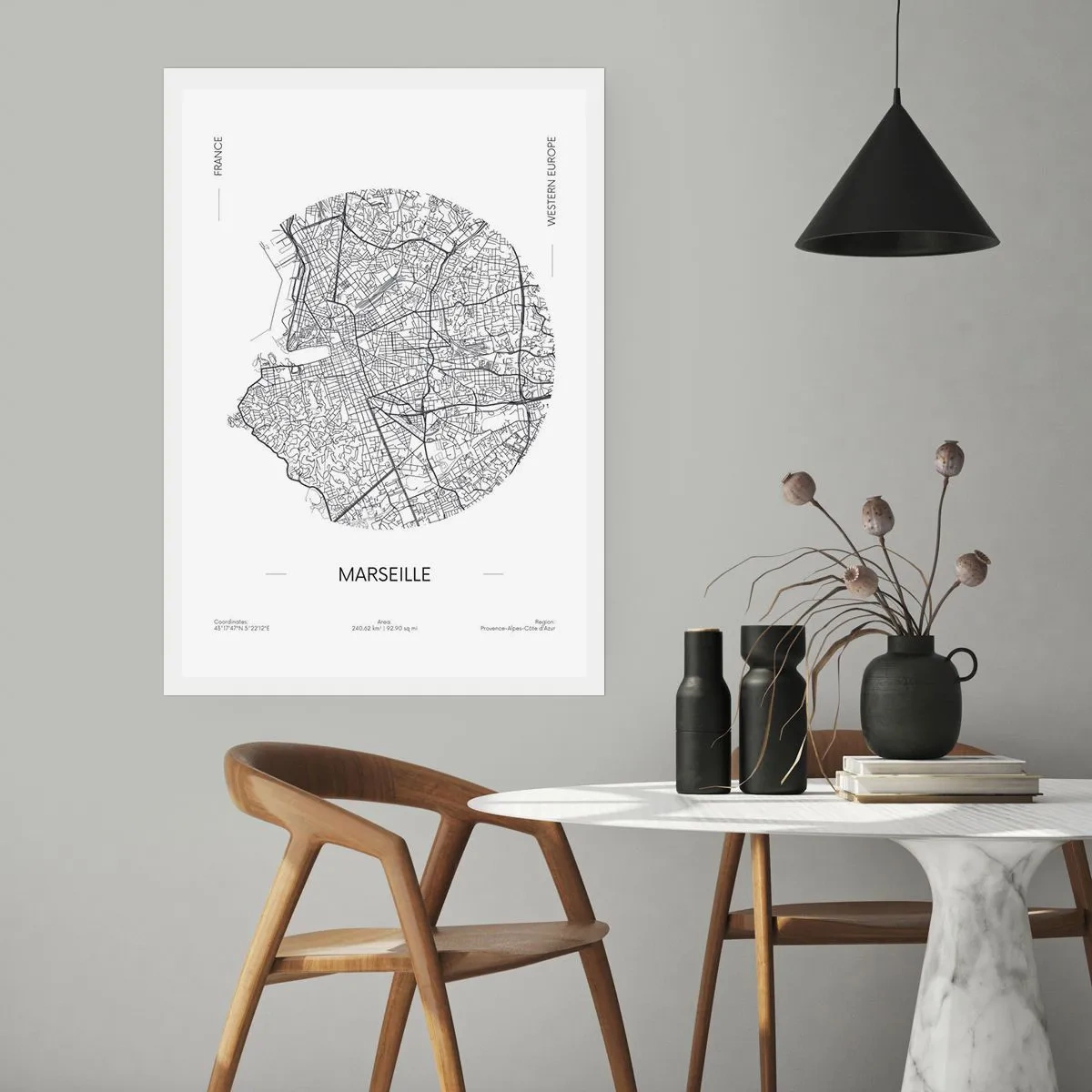 Poster - Anatomie van Marseille - 50x70 cm