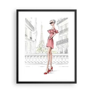 Poster in een zwarte lijst - Mode kunst - 40x50 cm
