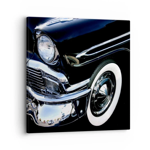 Schilderen op canvas - Klassiek in zilver, zwart en wit - 30x30 cm