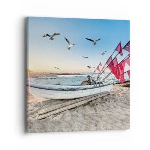 Schilderen op canvas - Een welverdiende rust - 40x40 cm